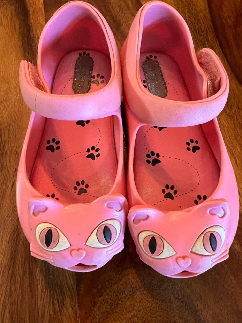 Mini Melissa Pink Cat Mary Jane Shoes